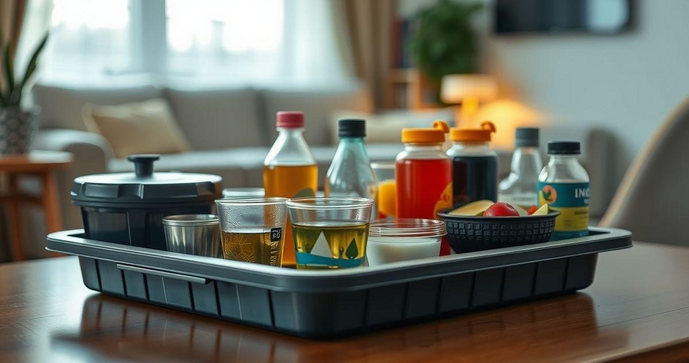 Bandeja de Plástico Grande é a Solução Prática para Organizar e Servir com Estilo