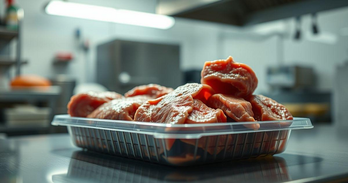 Bandeja plástica para carne é a escolha ideal para armazenamento e apresentação segura