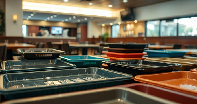 Bandejas Plásticas para Restaurante: Como Escolher a Melhor Opção para Seu Estabelecimento