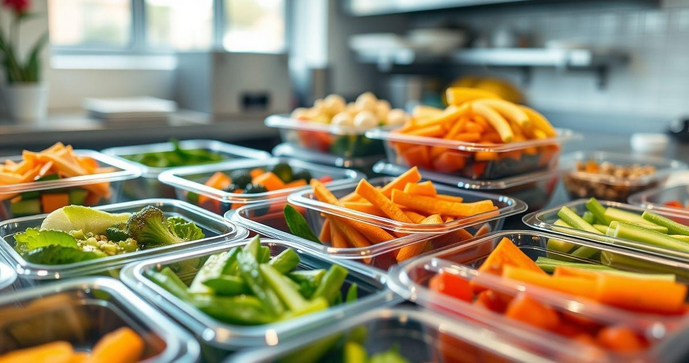 Bandejas de polipropileno para alimentos: práticas e seguras para armazenagem