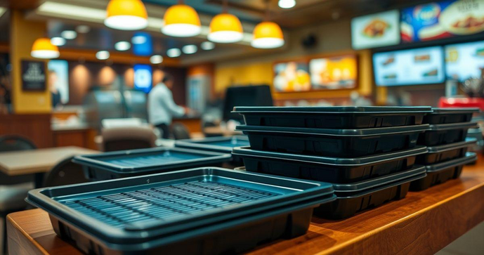 Bandejas plásticas para restaurante são a escolha ideal para otimizar seu serviço e reduzir custos